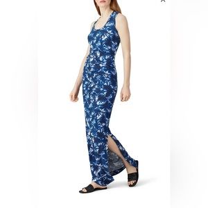 Nicole Miller Collection | Blue Shibori Print Maxi Dress | Small